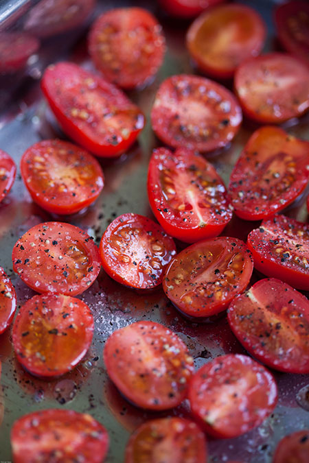 Tomatitos al horno en conserva (geroosterde tomaatjes op olie)