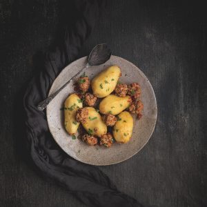 gevulde aardappelen met gehakt